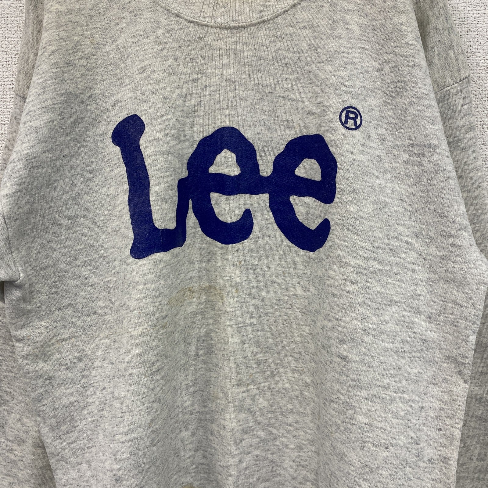 90s　Lee　リー　ロゴプリントスウェット/トレーナー　ヴィンテージ　灰色　グレー　Mサイズ