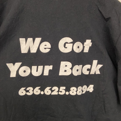 古着 used　NEXT LEVEL　半袖プリントTシャツ　SPORTS AND FAMILY　クルーネック　ブラック　Mサイズ
