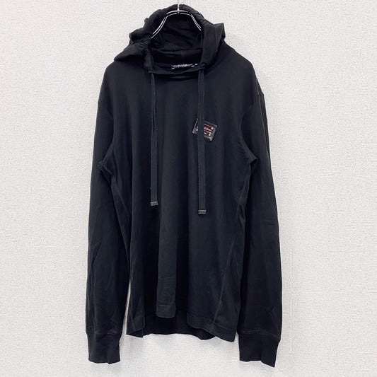 DOLCE＆GABBANA　ドルチェ＆ガッパーナ　スウェットパーカー/フーディー　黒　ブラック　48