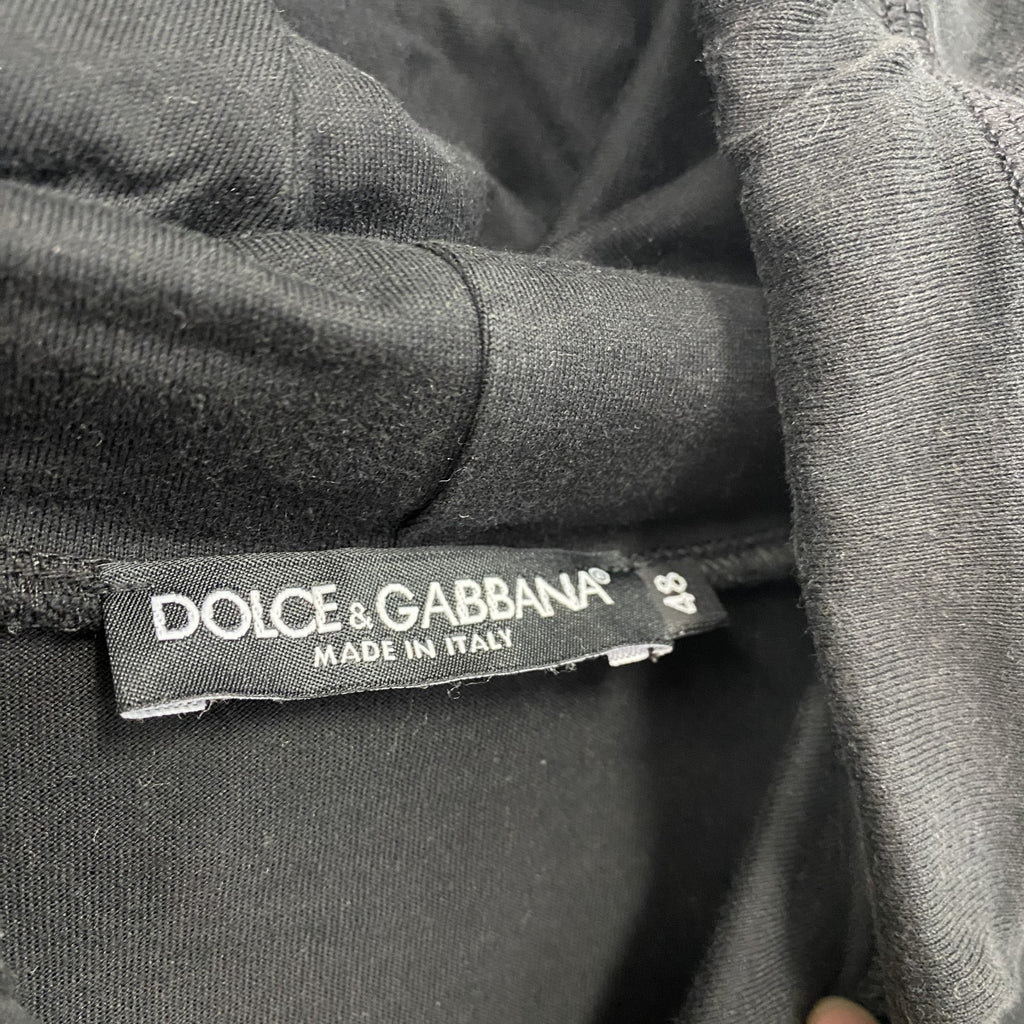DOLCE＆GABBANA　ドルチェ＆ガッパーナ　スウェットパーカー/フーディー　黒　ブラック　48