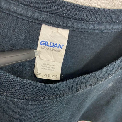 GILDAN　ギルダン　半袖プリントTシャツ　黒　ブラック　2XLサイズ