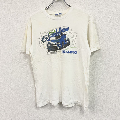 TRAMPIO　トランピオ　半袖プリントＴシャツ　シングルステッチ　白　ホワイト