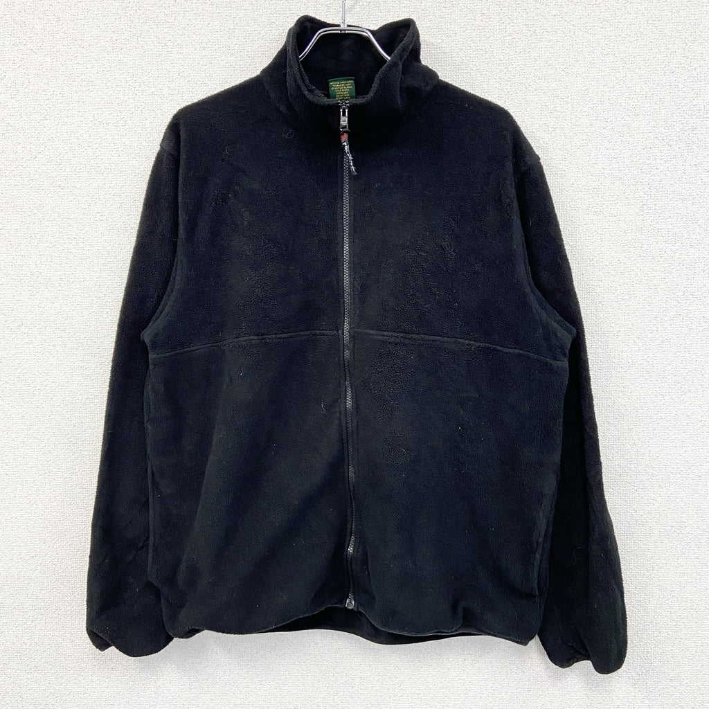 90s　Cabela's　カベラス　フルジップフリースジャケット　POLARTEC　ポーラテック　黒　ブラック　Lサイズ