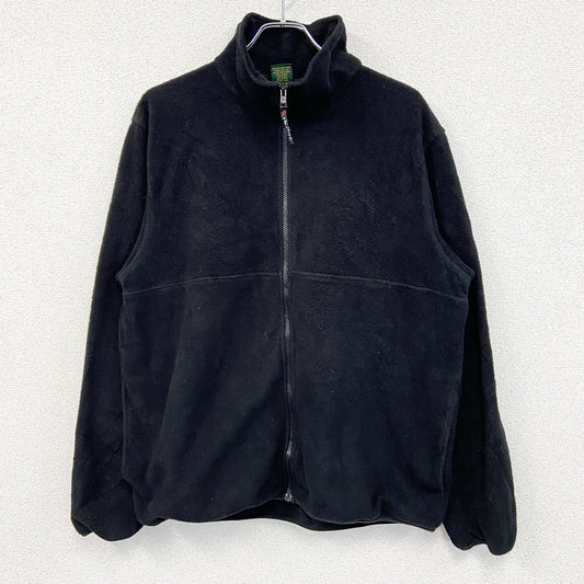 90s　Cabela's　カベラス　フルジップフリースジャケット　POLARTEC　ポーラテック　黒　ブラック　Lサイズ