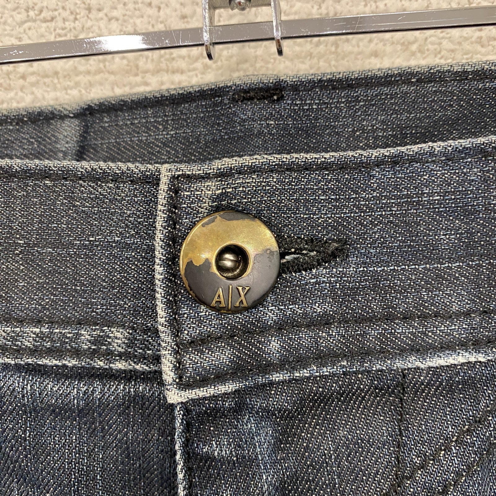 ARMANI EXCHANGE　アルマーニエクスチェンジ　デニムパンツ/ジーンズ　ジップフライ　インディゴ　33サイズ