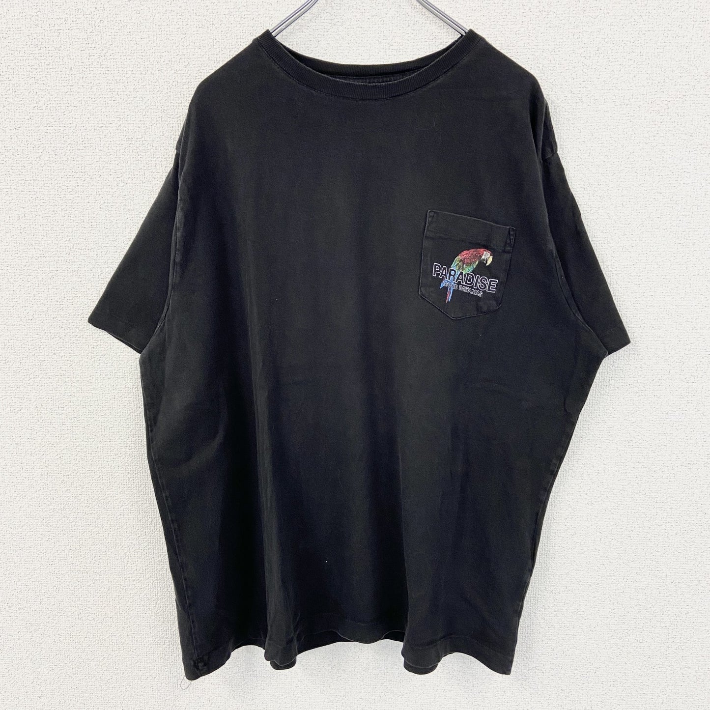 古着 used　GEORGE　半袖バックプリントポケットTシャツ　ROAD TO PARADISE　ビックシルエット　XXLサイズ