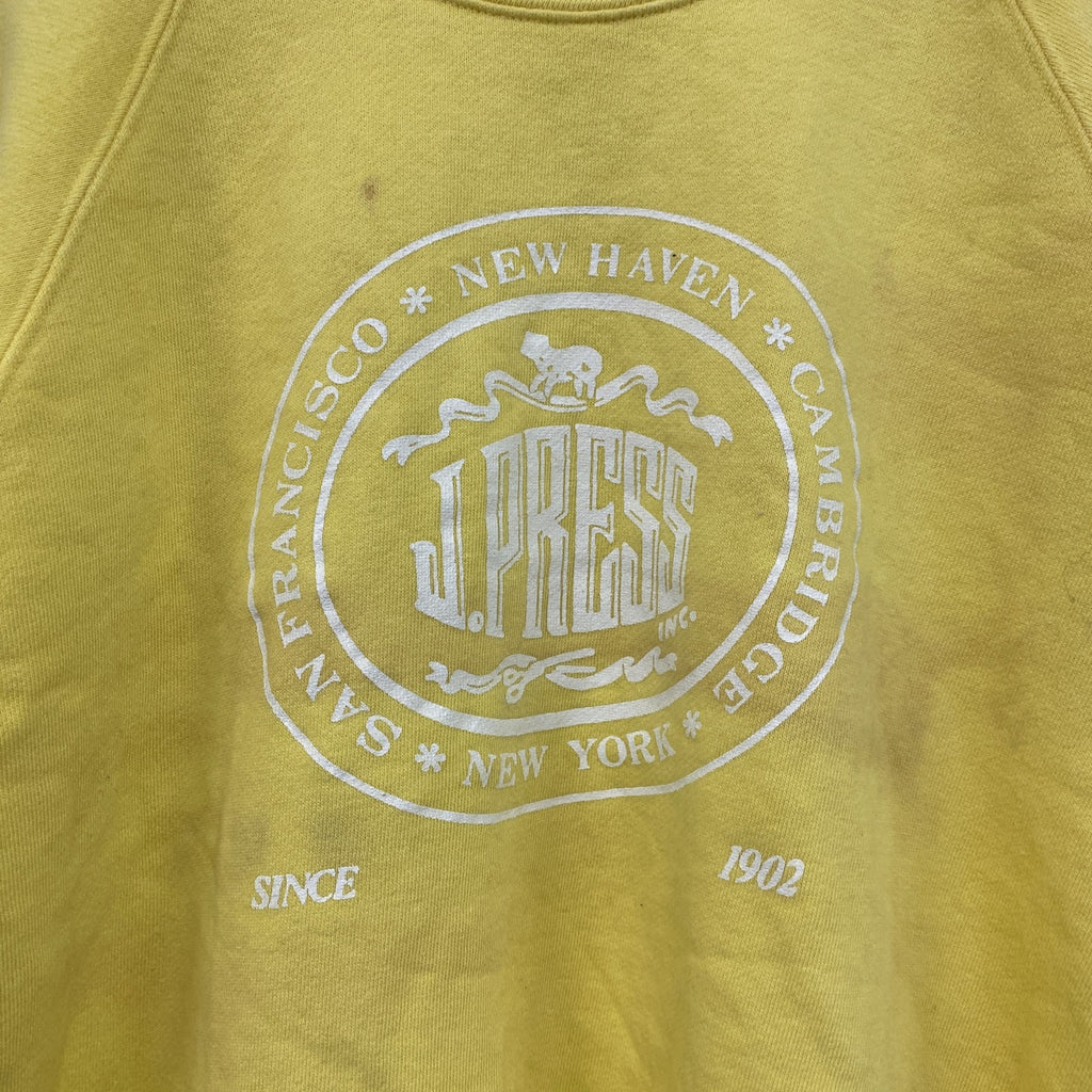 J.PRESS　ジェイプレス　半袖スウェット/トレーナー　黄色　イエロー