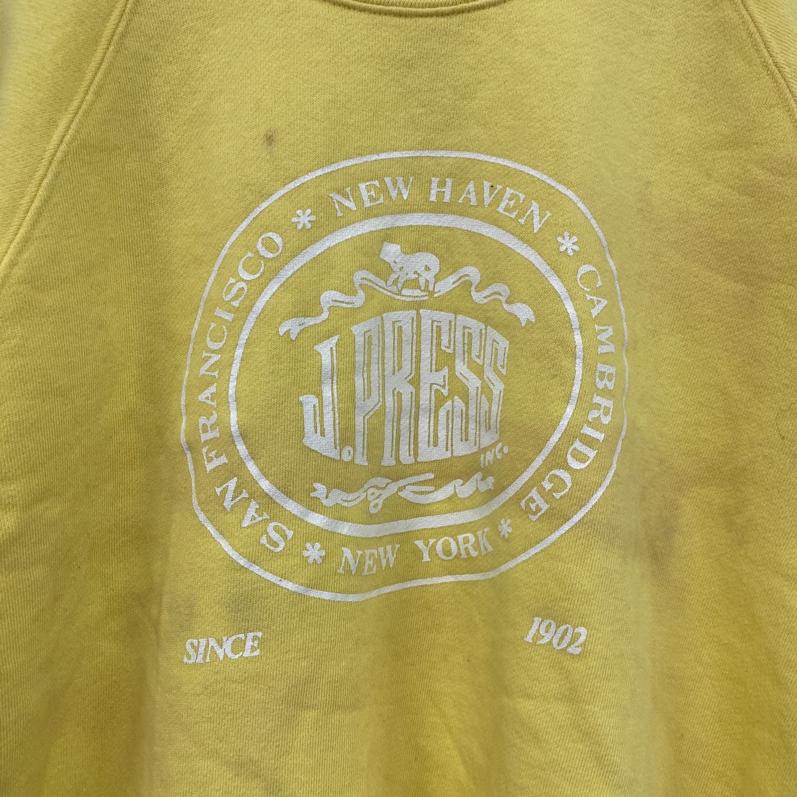 J.PRESS　ジェイプレス　半袖スウェット/トレーナー　黄色　イエロー