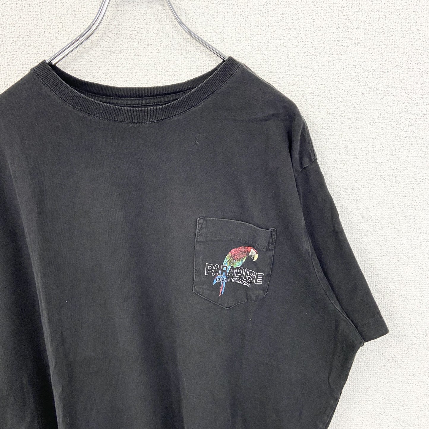 古着 used　GEORGE　半袖バックプリントポケットTシャツ　ROAD TO PARADISE　ビックシルエット　XXLサイズ