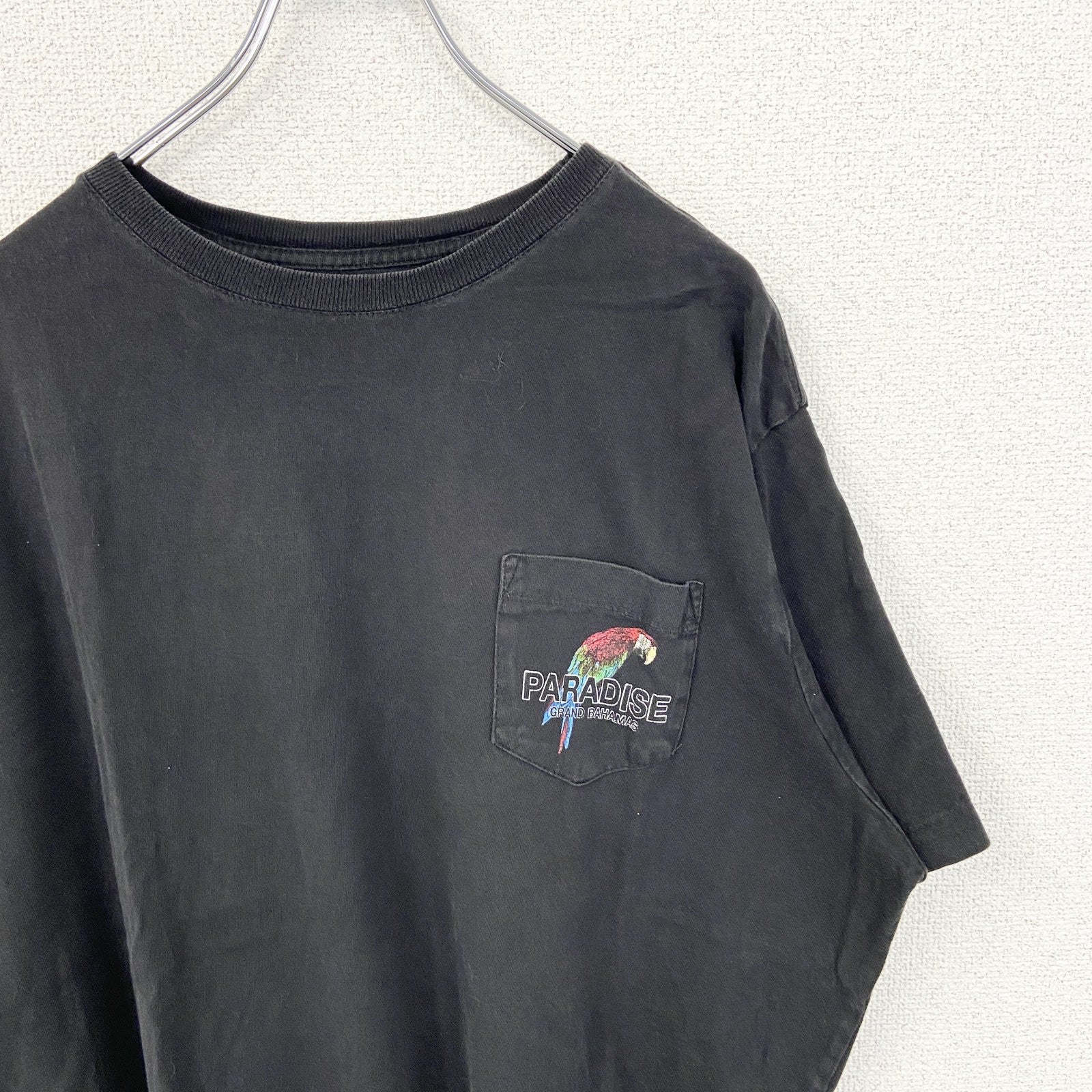 古着 used　GEORGE　半袖バックプリントポケットTシャツ　ROAD TO PARADISE　ビックシルエット　XXLサイズ