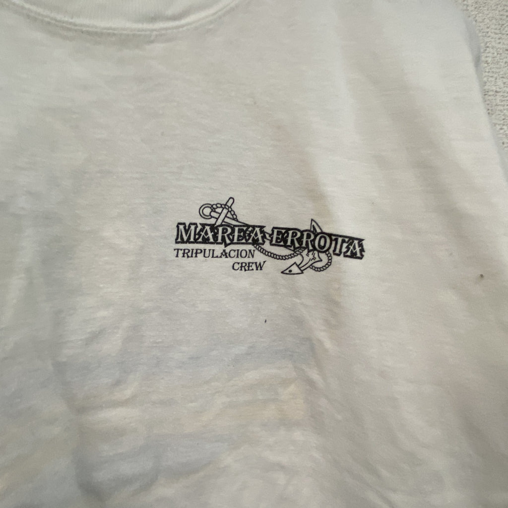 FIREEDX　半袖プリントTシャツ　船　白　ホワイト