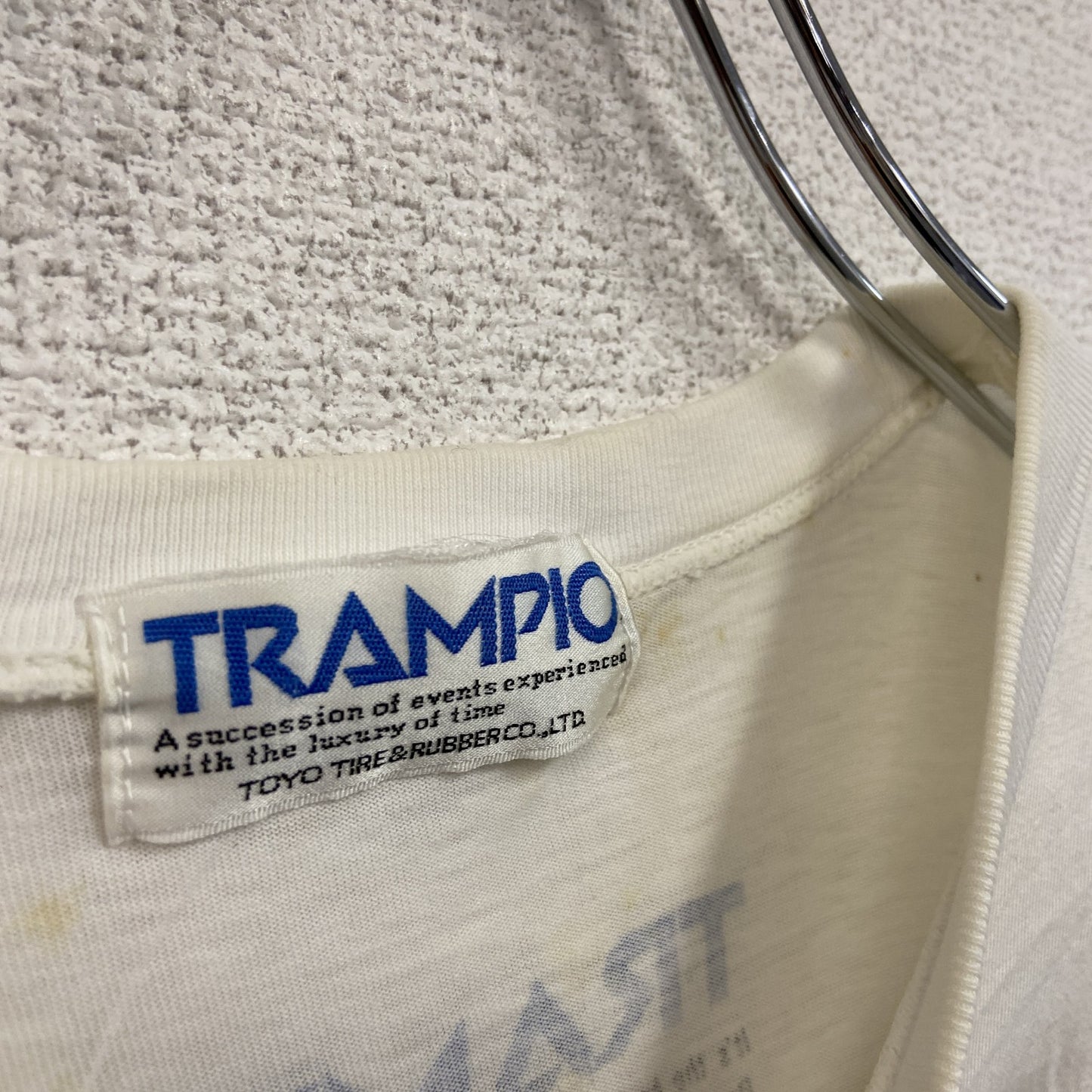 TRAMPIO　トランピオ　半袖プリントＴシャツ　シングルステッチ　白　ホワイト