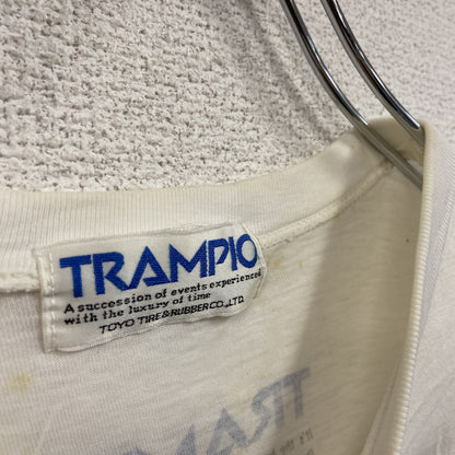 TRAMPIO　トランピオ　半袖プリントＴシャツ　シングルステッチ　白　ホワイト