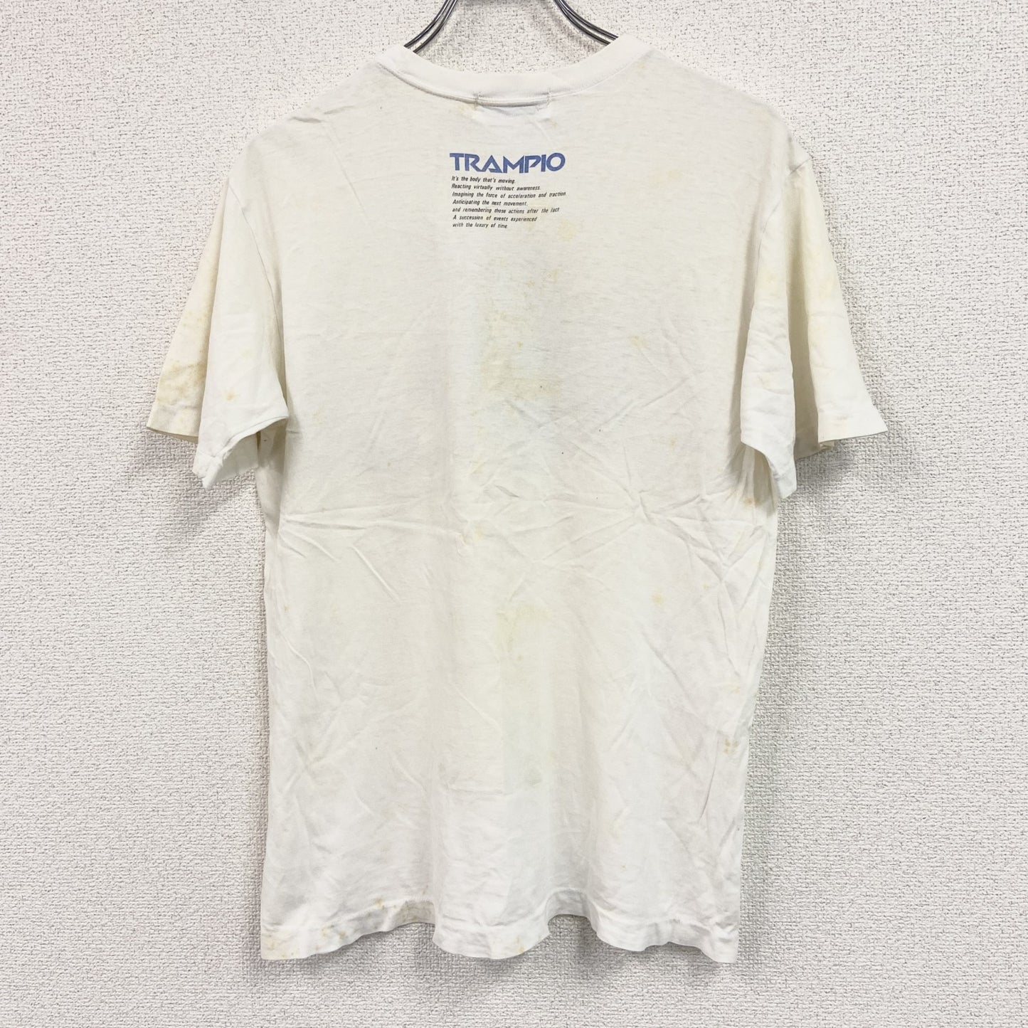 TRAMPIO　トランピオ　半袖プリントＴシャツ　シングルステッチ　白　ホワイト