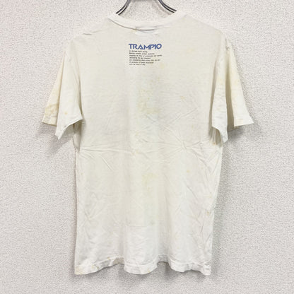 TRAMPIO　トランピオ　半袖プリントＴシャツ　シングルステッチ　白　ホワイト