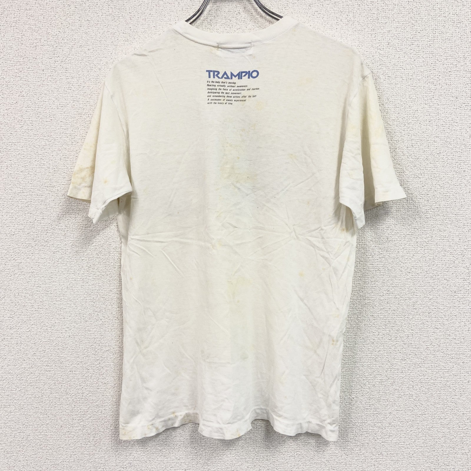 TRAMPIO　トランピオ　半袖プリントＴシャツ　シングルステッチ　白　ホワイト