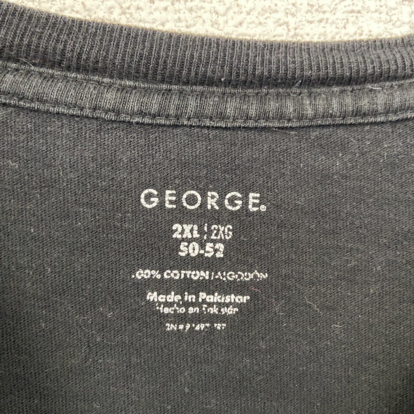 古着 used　GEORGE　半袖バックプリントポケットTシャツ　ROAD TO PARADISE　ビックシルエット　XXLサイズ