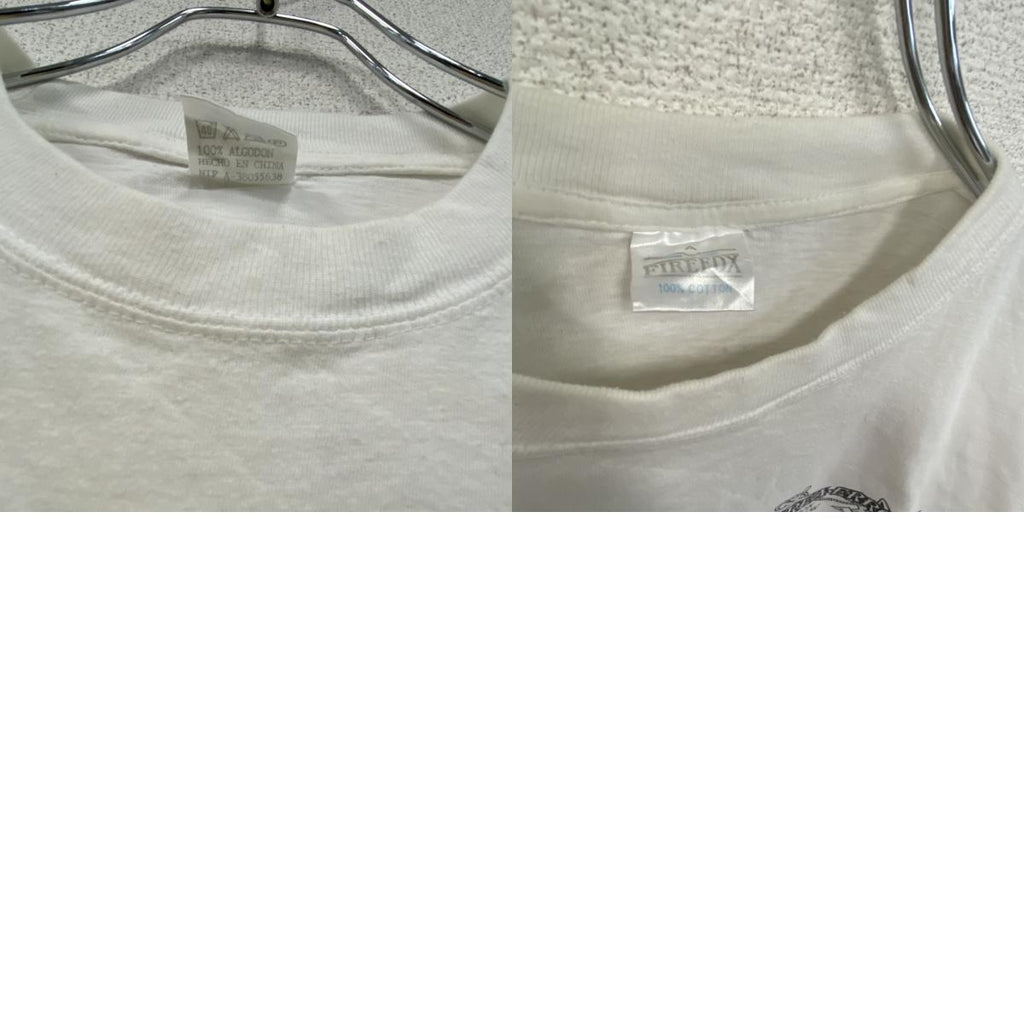 FIREEDX　半袖プリントTシャツ　船　白　ホワイト