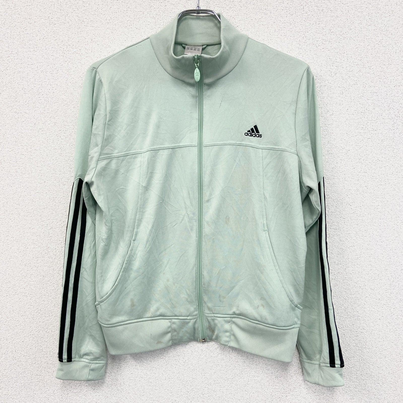adidas　アディダス　トラックジャケット/ジャージ　ミントグリーン　Lサイズ