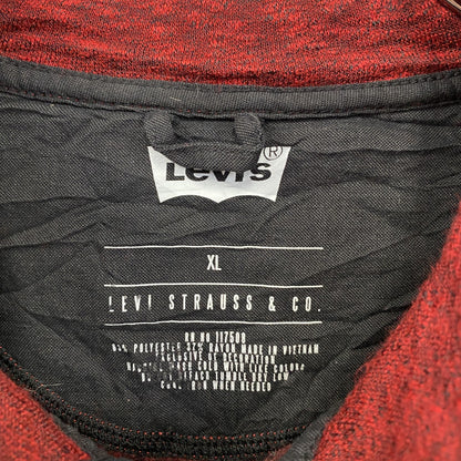 Levi’ｓ　リーバイス　スウェット/トレーナー　ヘンリーネック　赤　レッド　XLサイズ