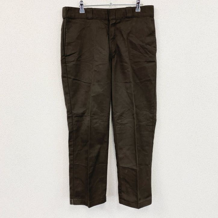 Dickies　ディッキーズ　874　ワークパンツ/チノパンツ　ジップフライ　茶色　ブラウン