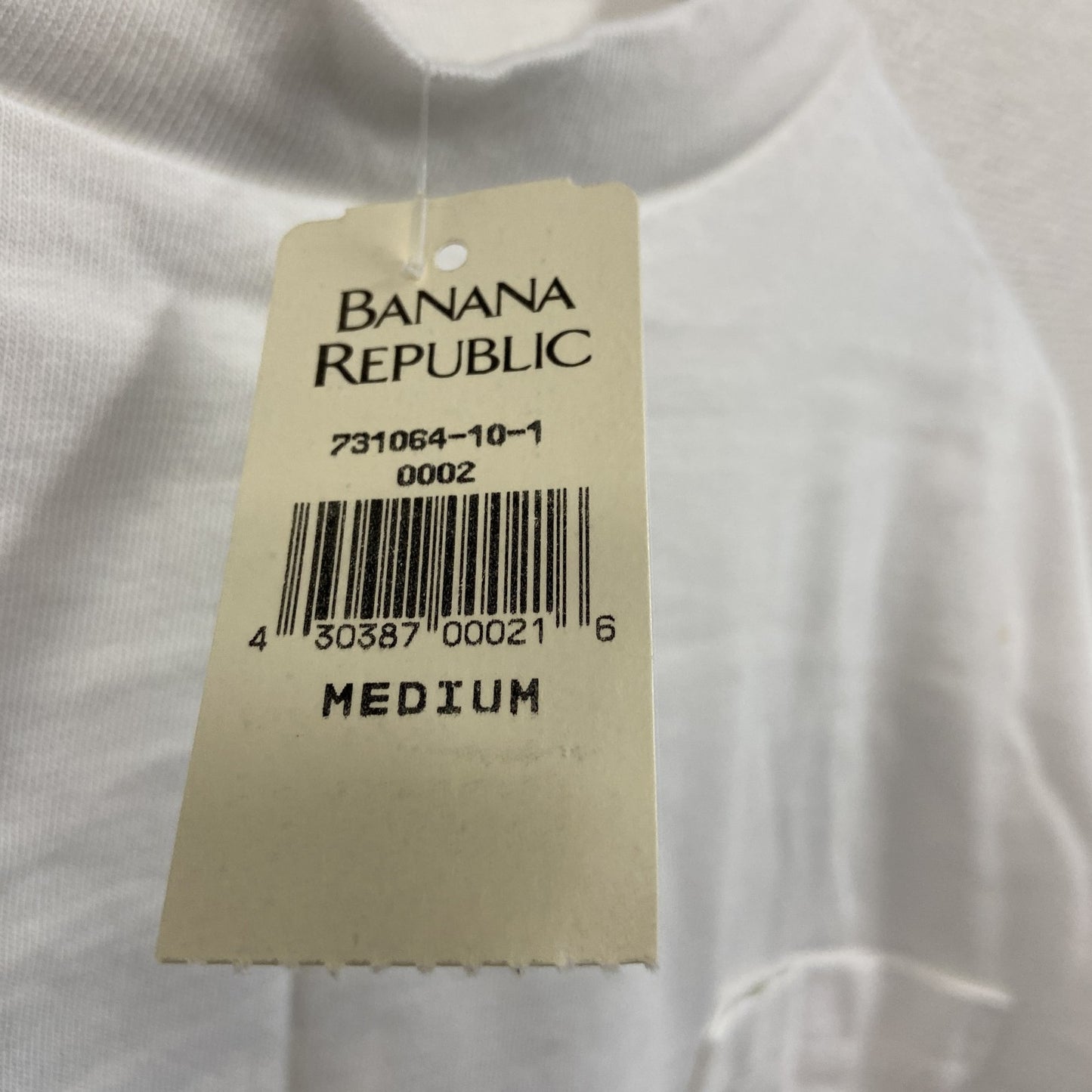BANANA REPUBLIC　バナナリパブリック　半袖プリントＴシャツ　シングルステッチ　白　ホワイト　Mサイズ