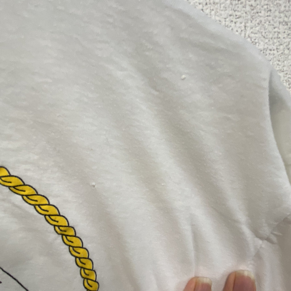 FIREEDX　半袖プリントTシャツ　船　白　ホワイト