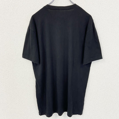 古着 used　WOHVEN　半袖デザインプリントTシャツ　グラフィック　クルーネック　黒　ブラック　春夏服　Lサイズ