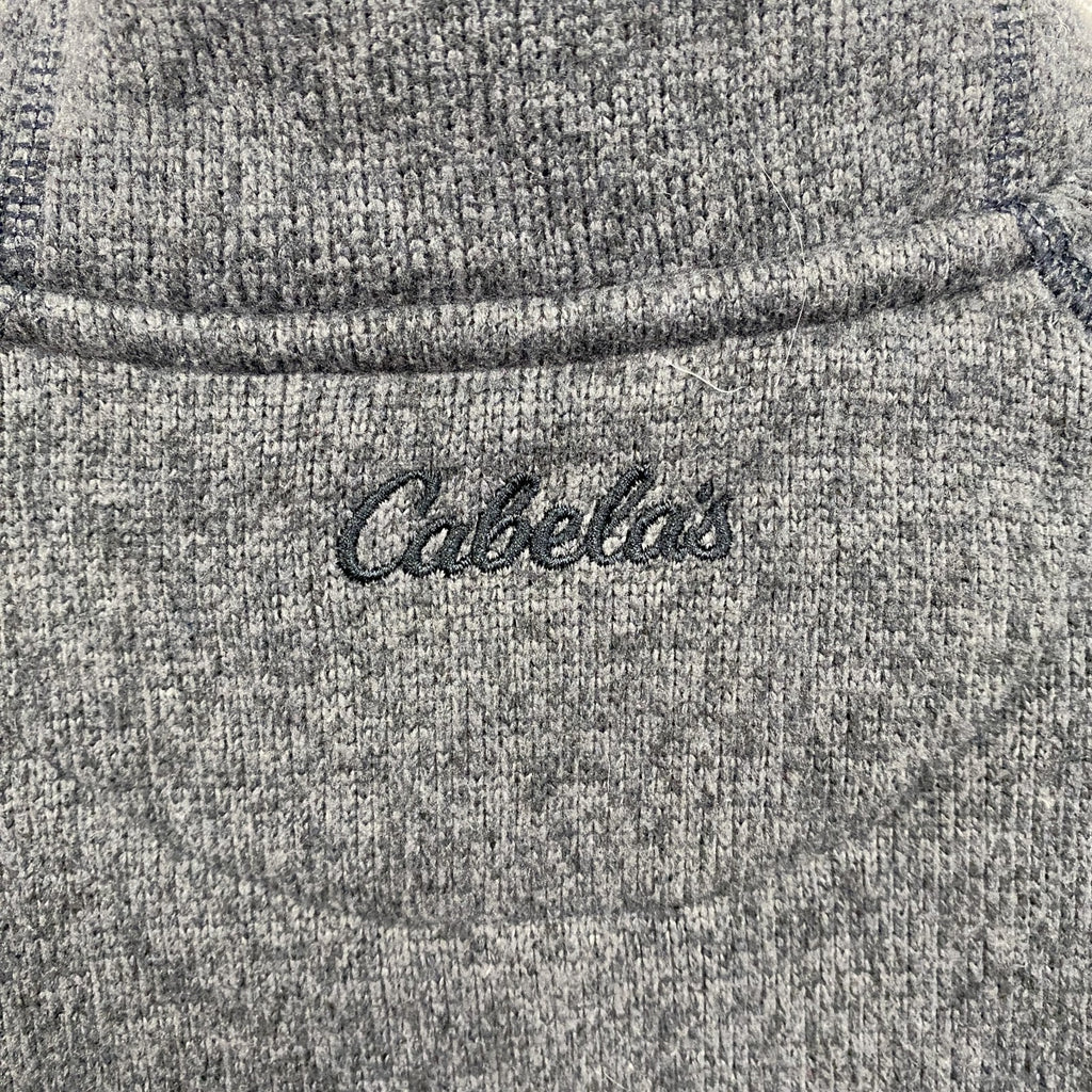 Cabela’ｓ　カベラス　フリースジャケット/ボアジャケット　ハーフジップ　灰色　グレー　Lサイズ