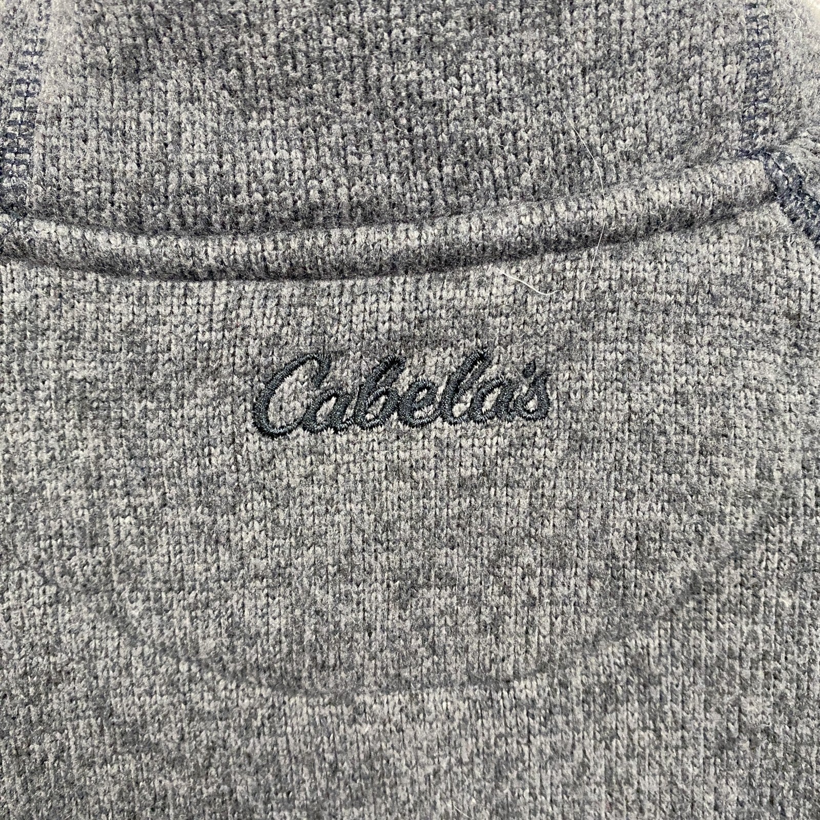 Cabela’ｓ　カベラス　フリースジャケット/ボアジャケット　ハーフジップ　灰色　グレー　Lサイズ