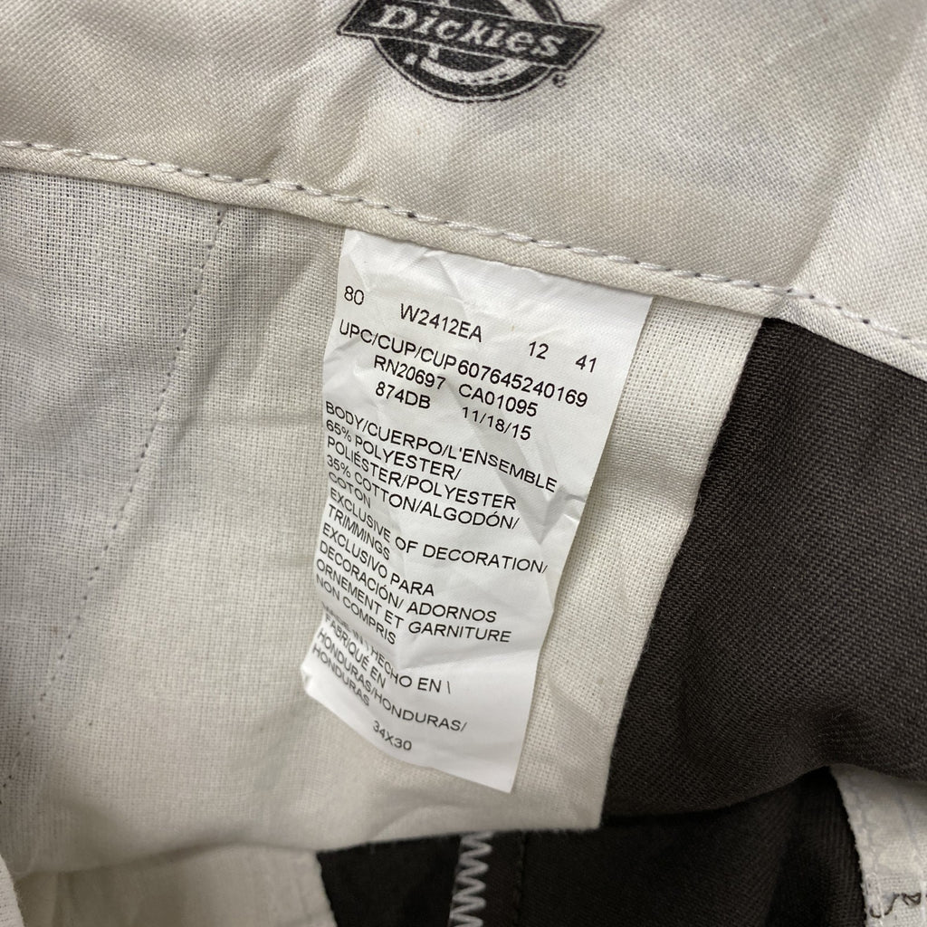 Dickies　ディッキーズ　874　ワークパンツ/チノパンツ　ジップフライ　茶色　ブラウン