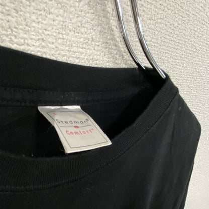 Stedman　半袖背面プリントTシャツ　黒　ブラック　Lサイズ