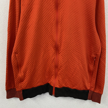 adidas　アディダス　climalite　トラックジャケット/ジャージ　パフォーマンスロゴ　オレンジ　2XOサイズ　