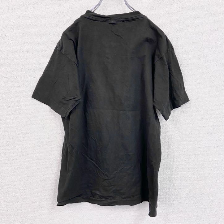 ART　アート　半袖プリントTシャツ　シングルステッチ　黒　ブラック