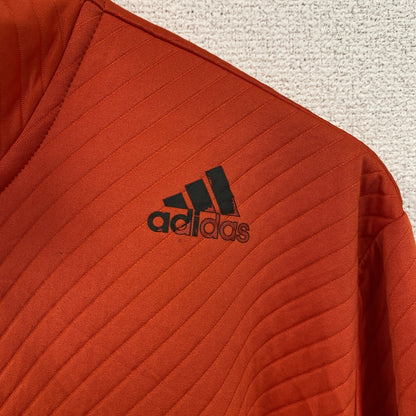 adidas　アディダス　climalite　トラックジャケット/ジャージ　パフォーマンスロゴ　オレンジ　2XOサイズ　