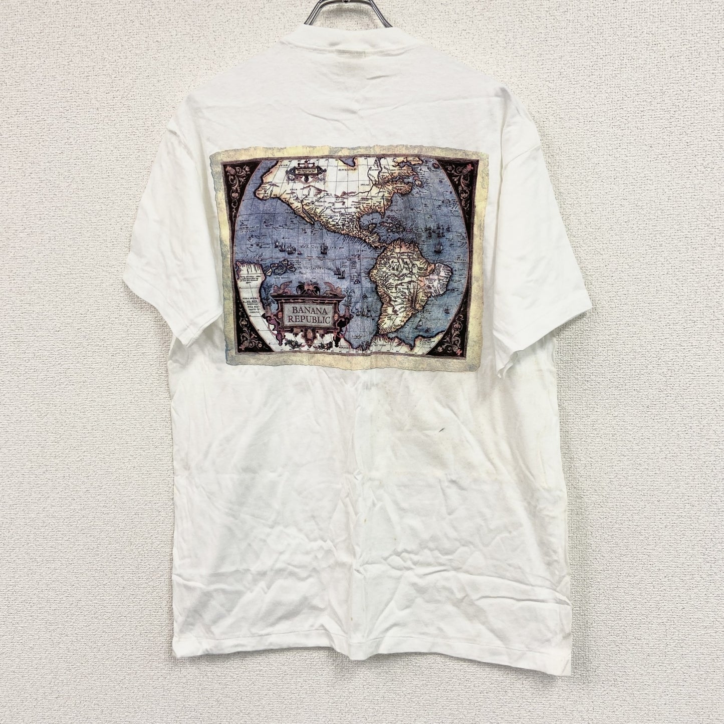 BANANA REPUBLIC　バナナリパブリック　半袖プリントＴシャツ　シングルステッチ　白　ホワイト　Mサイズ