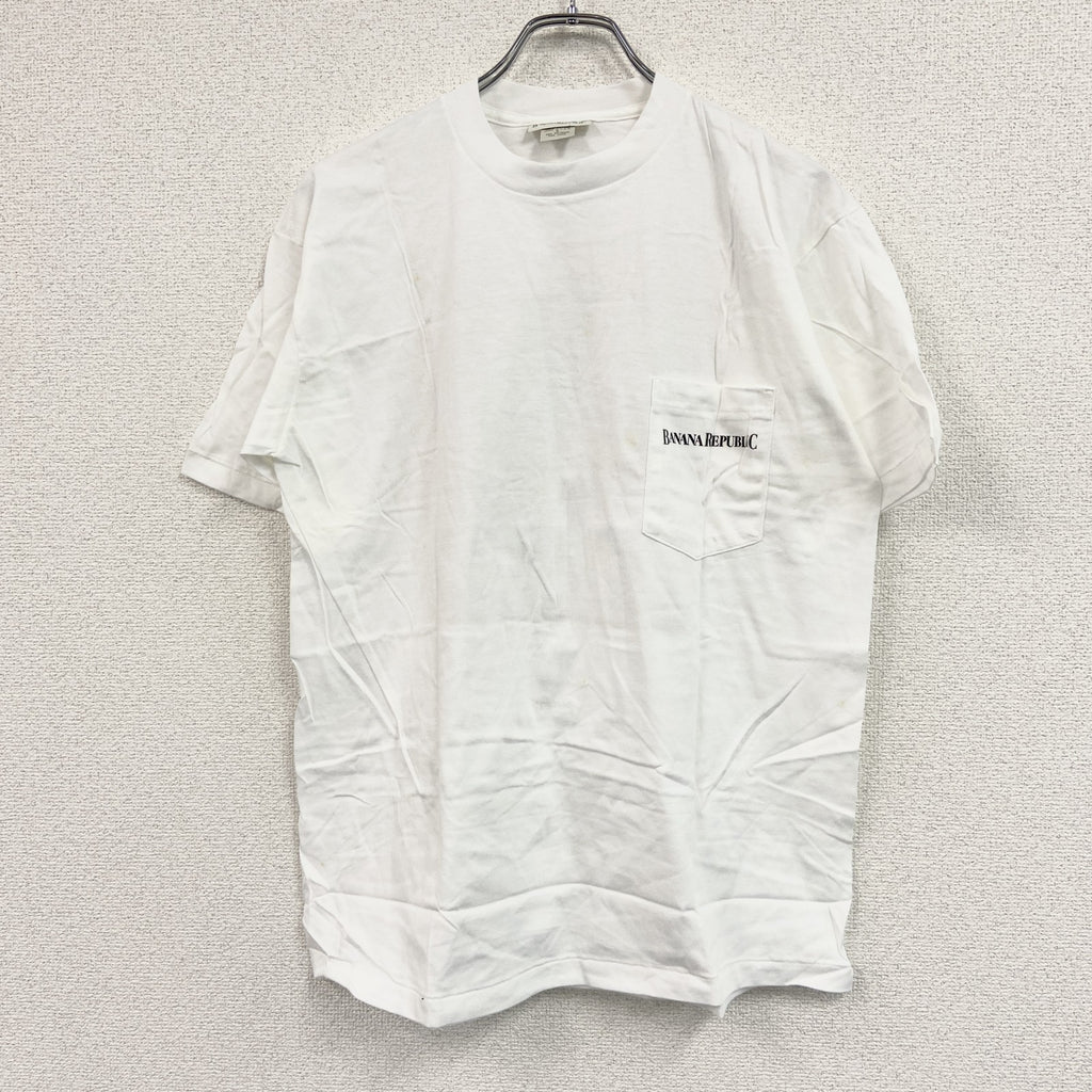 BANANA REPUBLIC　バナナリパブリック　半袖プリントＴシャツ　シングルステッチ　白　ホワイト　Sサイズ