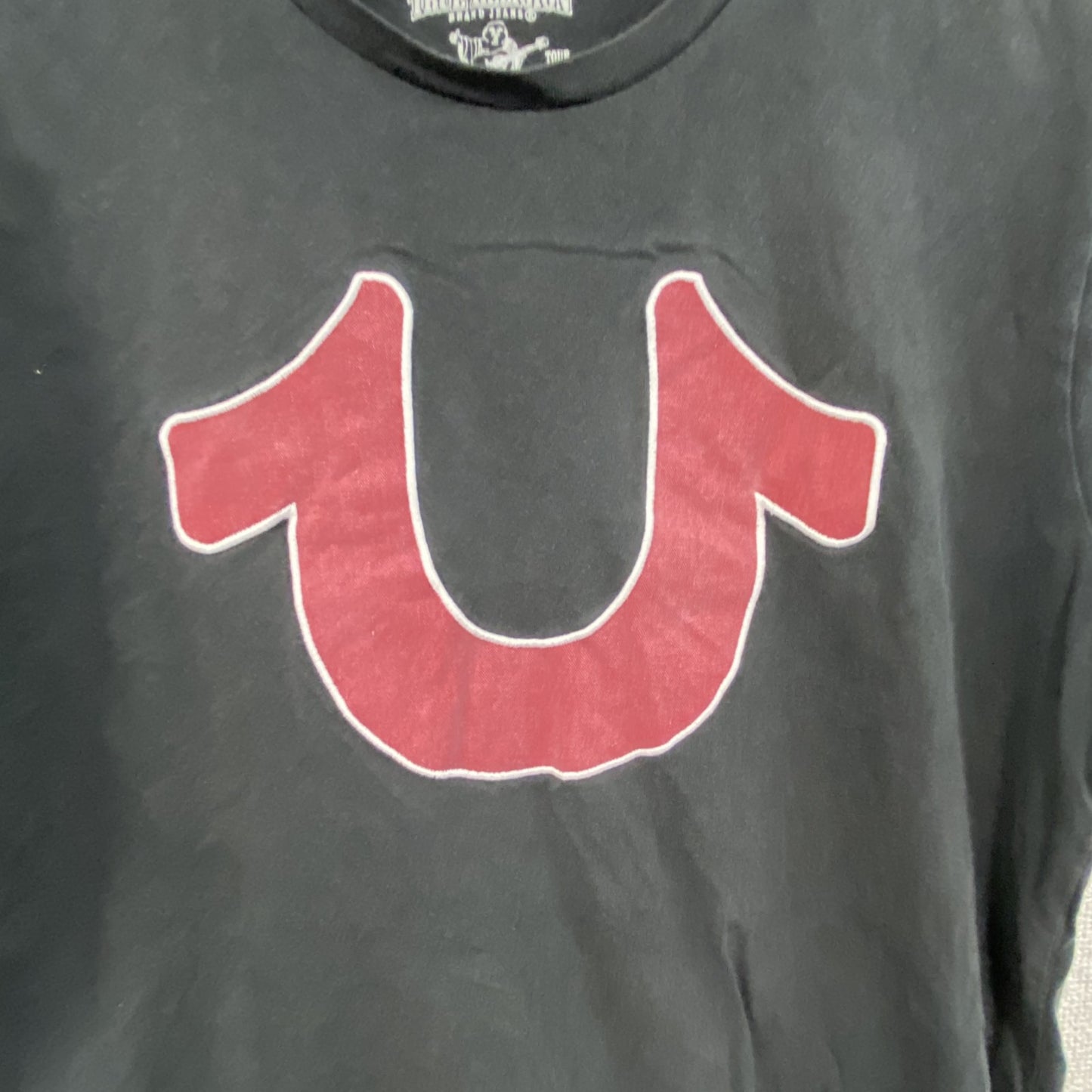 TRUE RELIGION　半袖プリントTシャツ　黒　ブラック　Mサイズ