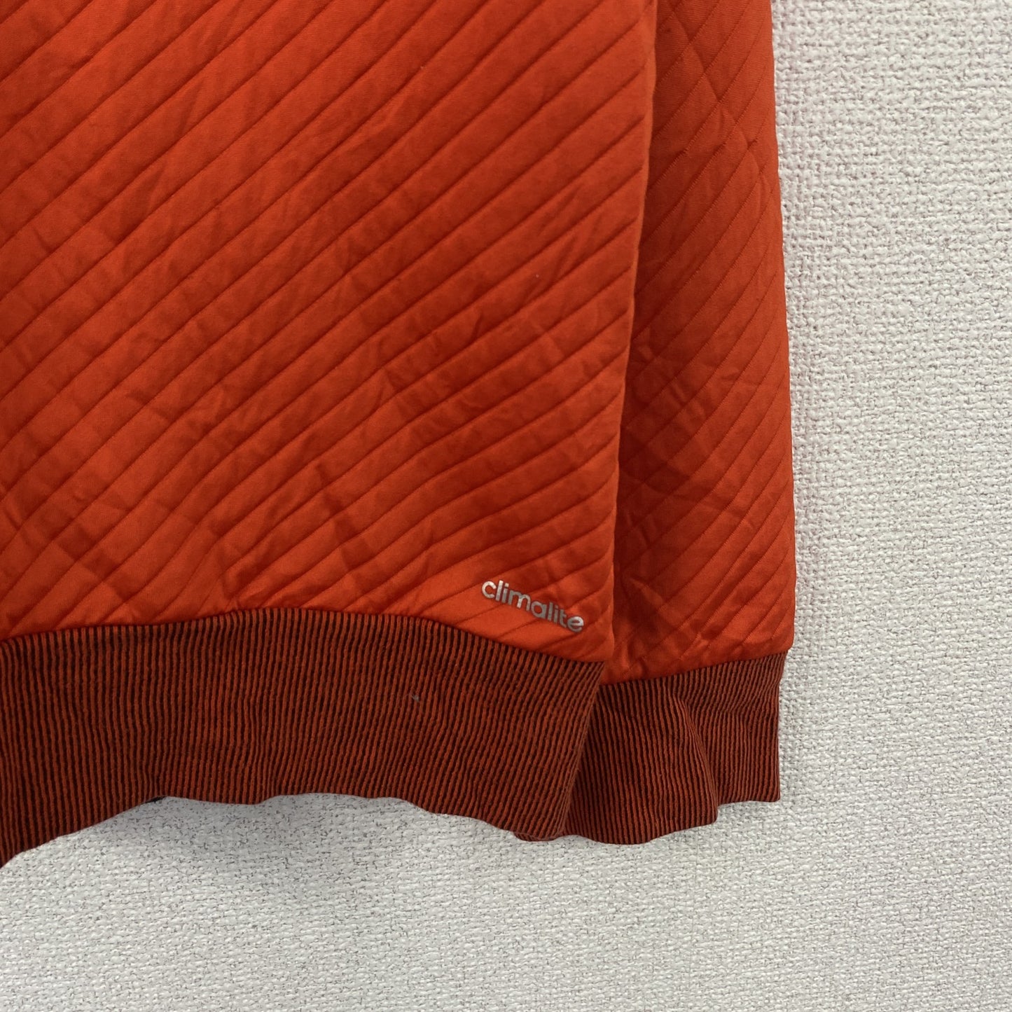 adidas　アディダス　climalite　トラックジャケット/ジャージ　パフォーマンスロゴ　オレンジ　2XOサイズ　