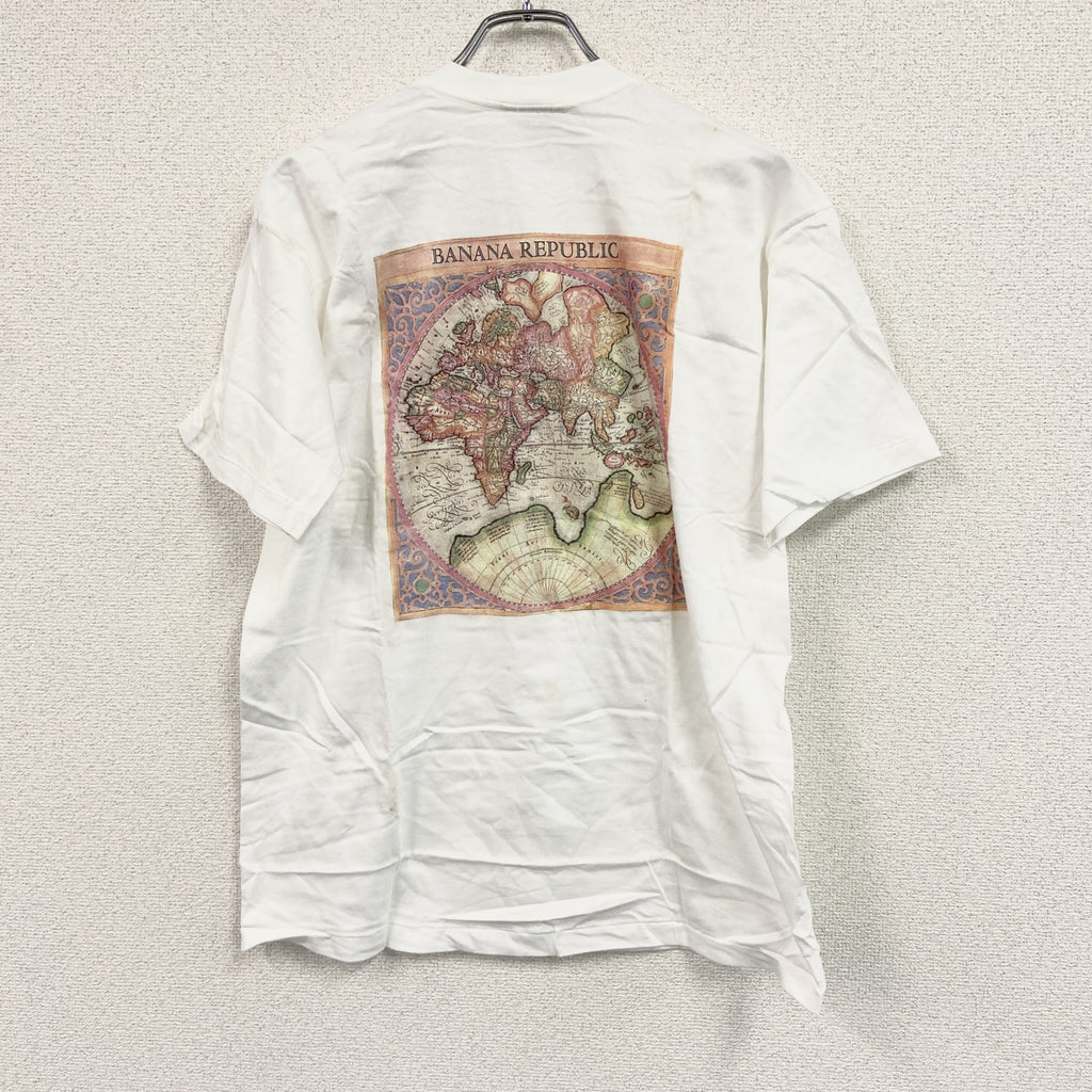 BANANA REPUBLIC　バナナリパブリック　半袖プリントＴシャツ　シングルステッチ　白　ホワイト　Sサイズ