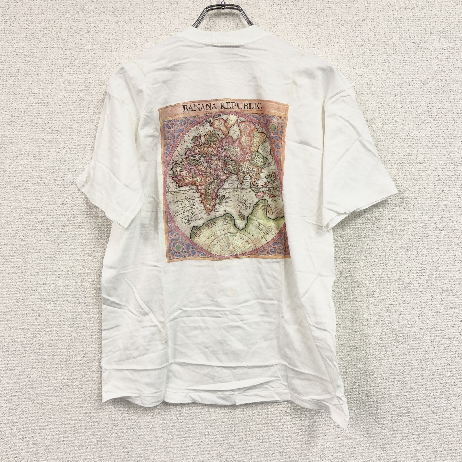 BANANA REPUBLIC　バナナリパブリック　半袖プリントＴシャツ　シングルステッチ　白　ホワイト　Sサイズ