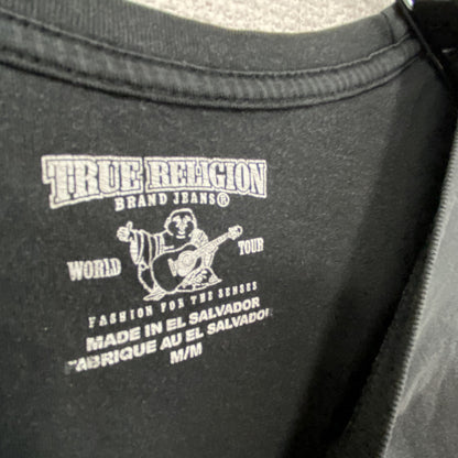 TRUE RELIGION　半袖プリントTシャツ　黒　ブラック　Mサイズ