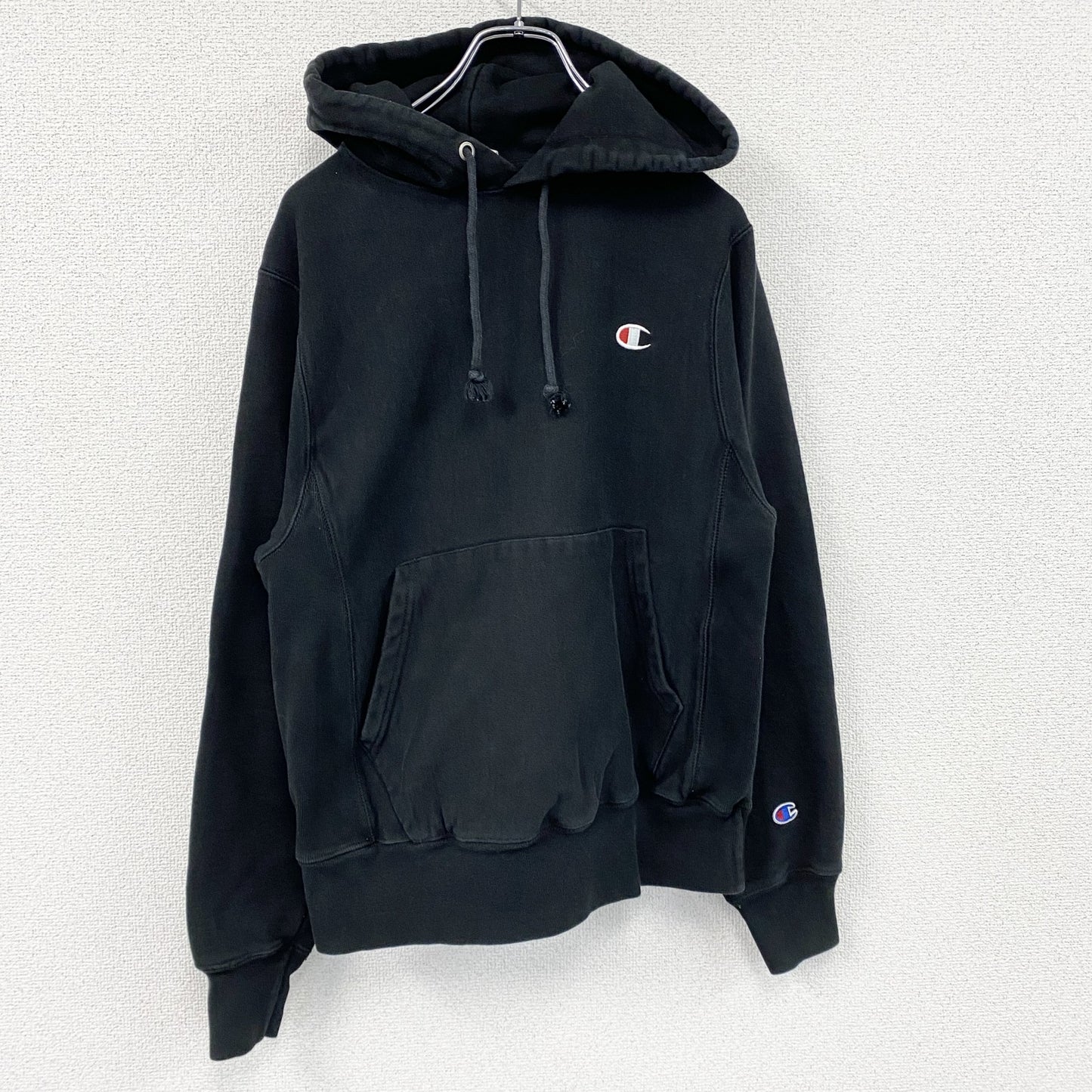 Champion　チャンピオン　リバースウィーブ　スウェットパーカー/フーディー　ヘビーウエイト　現行　黒　ブラック　Sサイズ