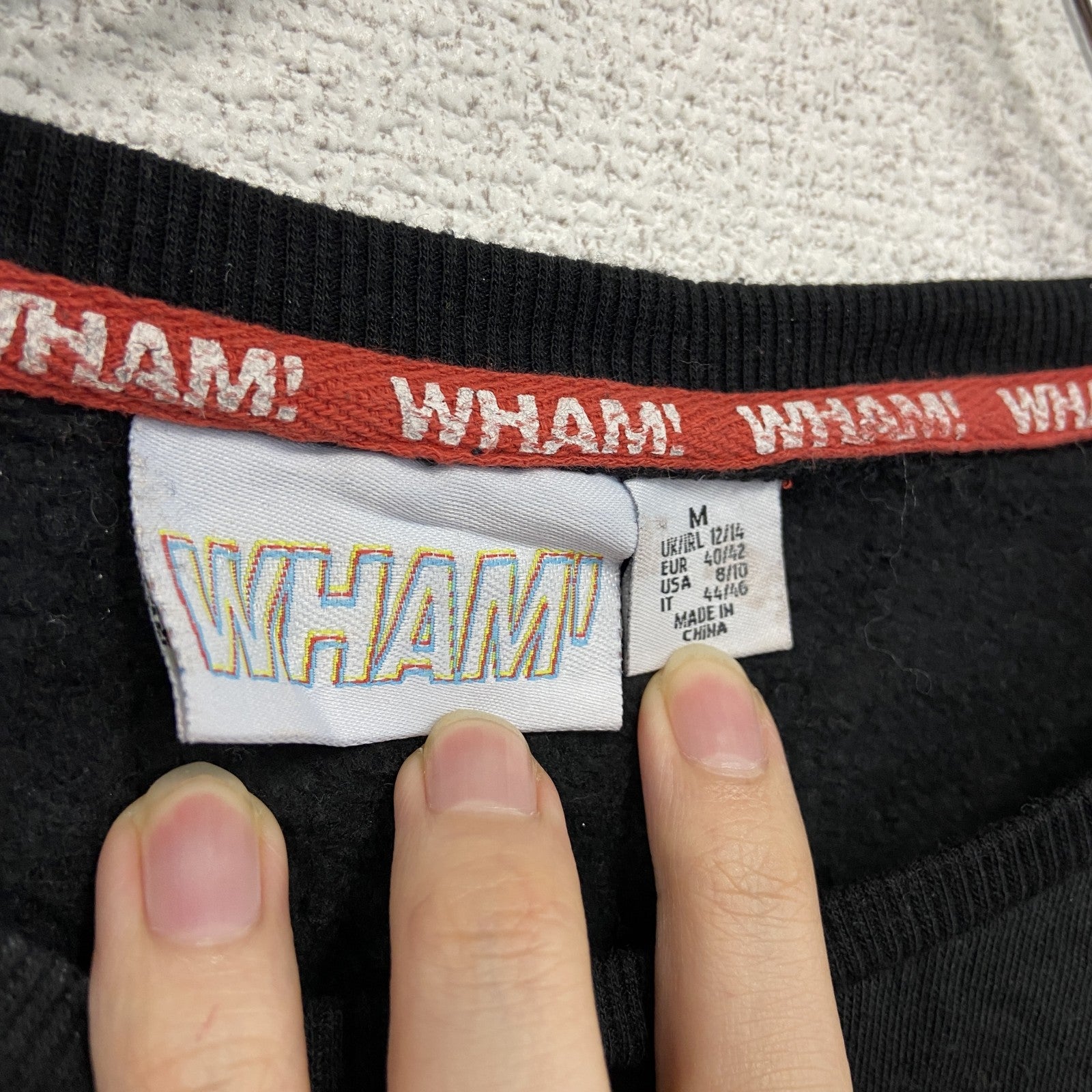 WHAM.　ワム　スウェット/トレーナー　黒　ブラック　Mサイズ