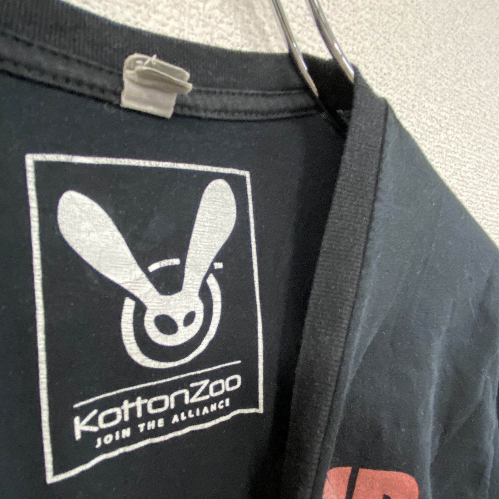 Next Level　KottoZoo　半袖プリントTシャツ　黒　ブラック