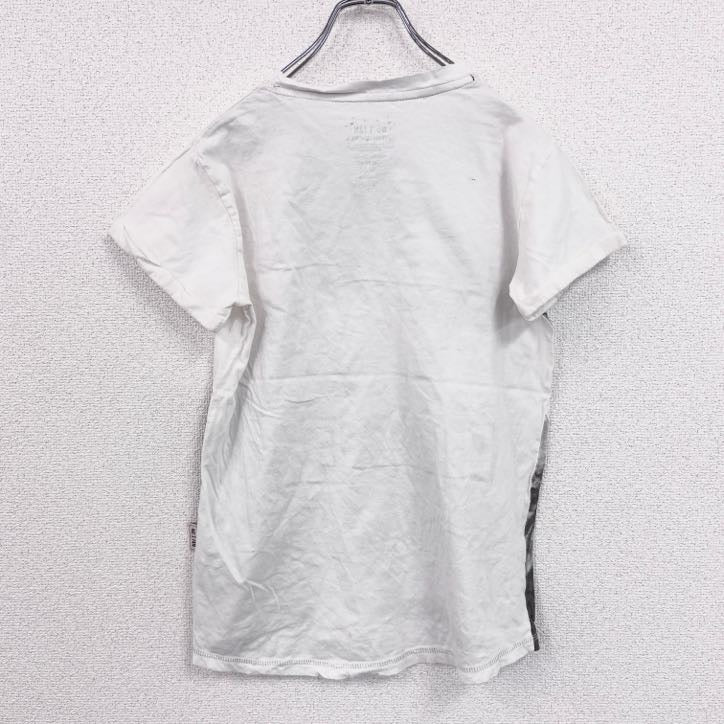 NO:1 FAN　半袖音楽プリントTシャツ　ジャスティンビーバー　白　ホワイト　6-8サイズ