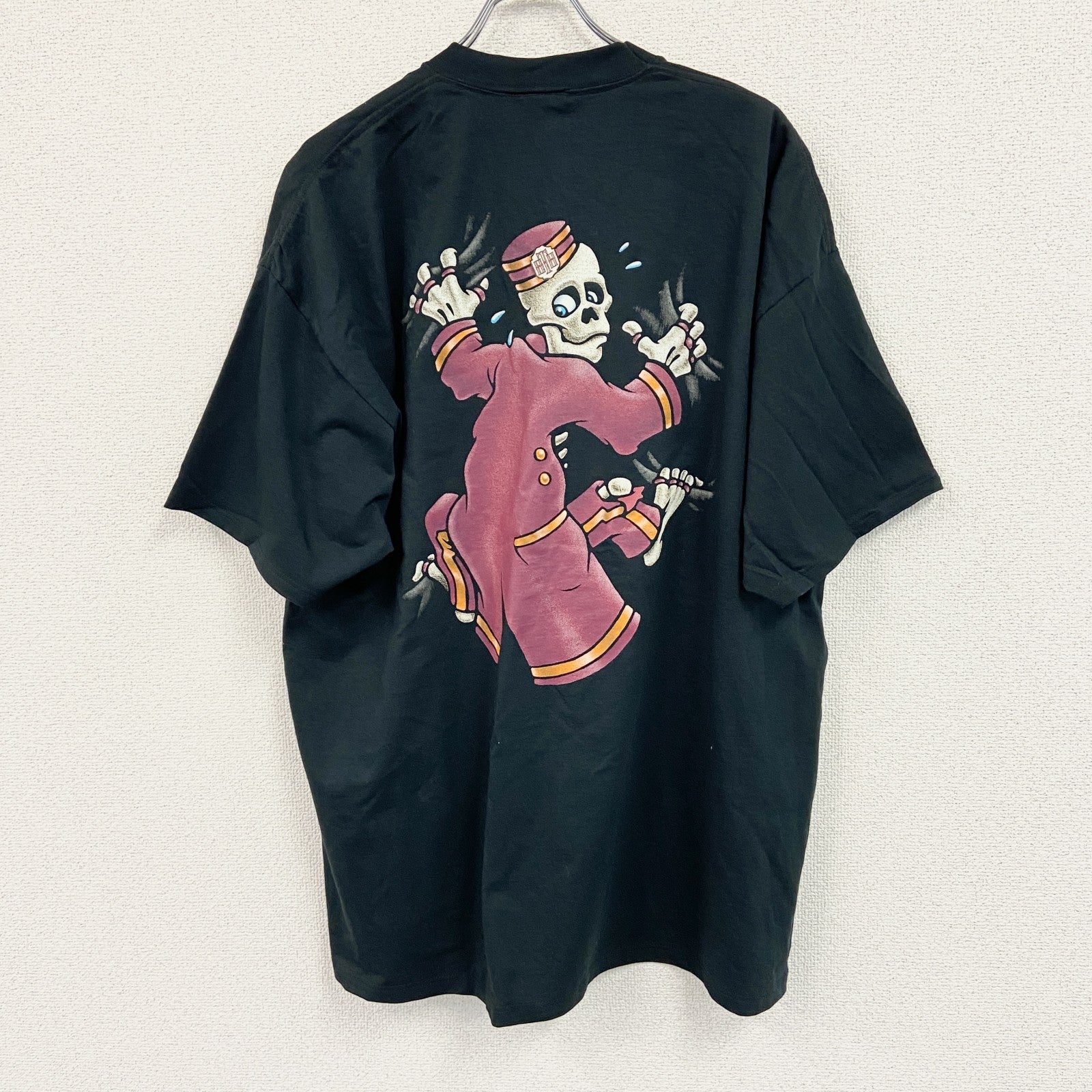 MICKEY,INC　半袖プリントＴシャツ　タワー・オブ・テラー　黒　ブラック　XLサイズ