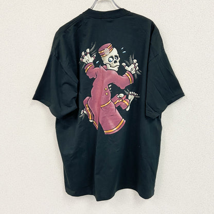 MICKEY,INC　半袖プリントＴシャツ　タワー・オブ・テラー　黒　ブラック　XLサイズ