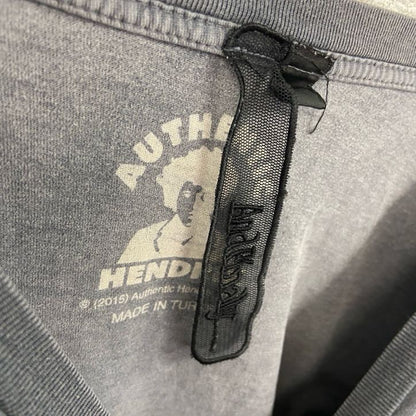 AUTHENTIC HENDRIX　半袖音楽プリントTシャツ　ジミヘンドリックス　グレー　8サイズ
