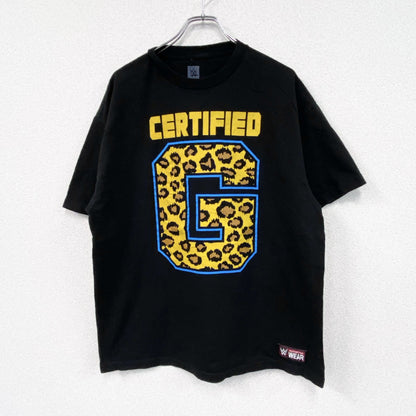AUTHENTIC WEAR　半袖プリントTシャツ　レオパード　黒　ブラック　XLサイズ